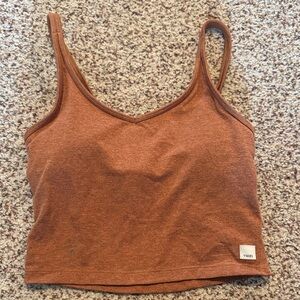 Vuori caramel Brown Tank Top